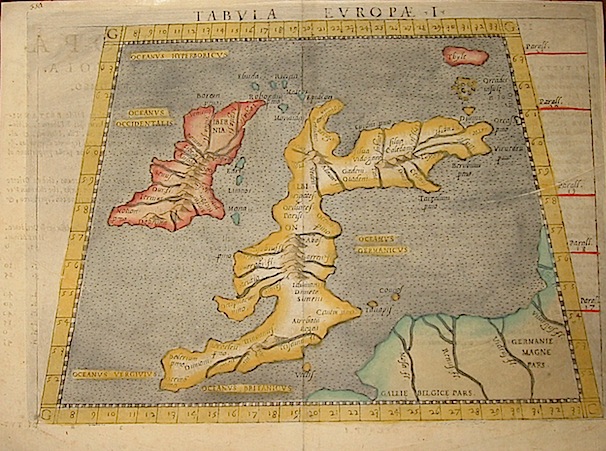 Ruscelli Girolamo (1504-1566) Tabula Europae I 1574 Venezia  